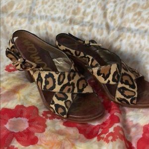 Sam Edelman Leopard Print Sandals